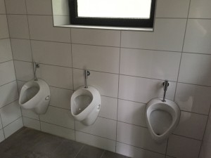 Die neuen Urinalbecken